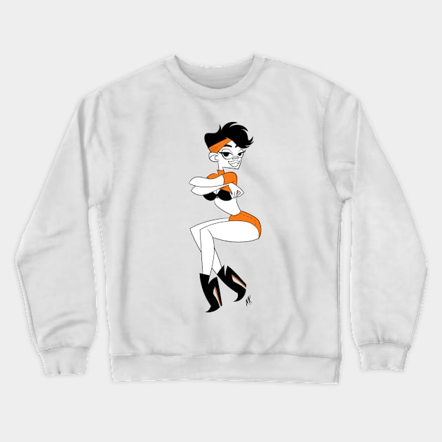 pumpkin Crewneck Sweatshirt by nocturnallygeekyme